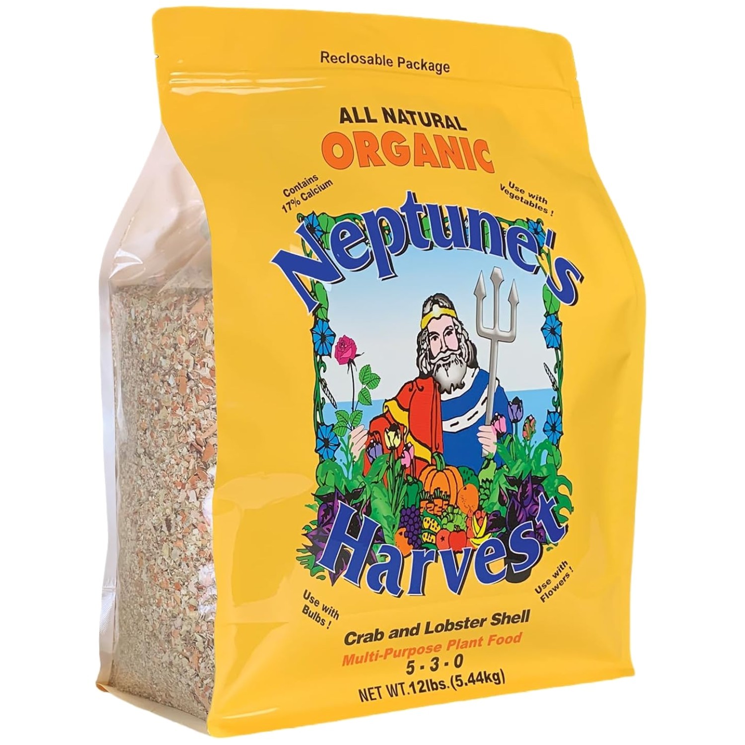 Neptune’s Harvest 5-3-0 Plant Food – 12lb Resealable