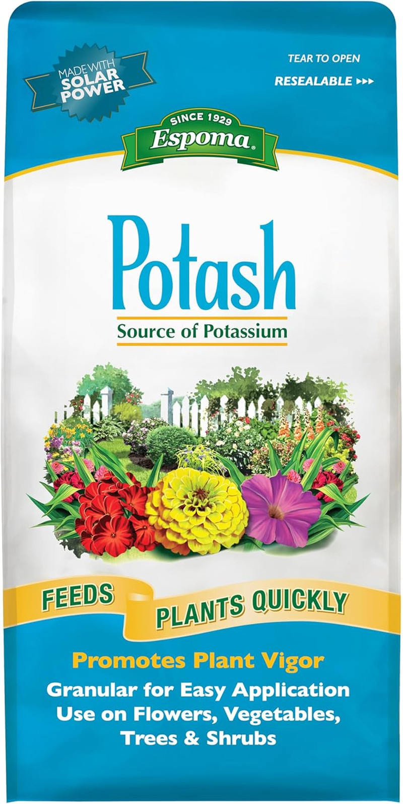 Espoma Potash 0-0-60 Potassium Fertilizer. Use for All Plants Requiring Potash S