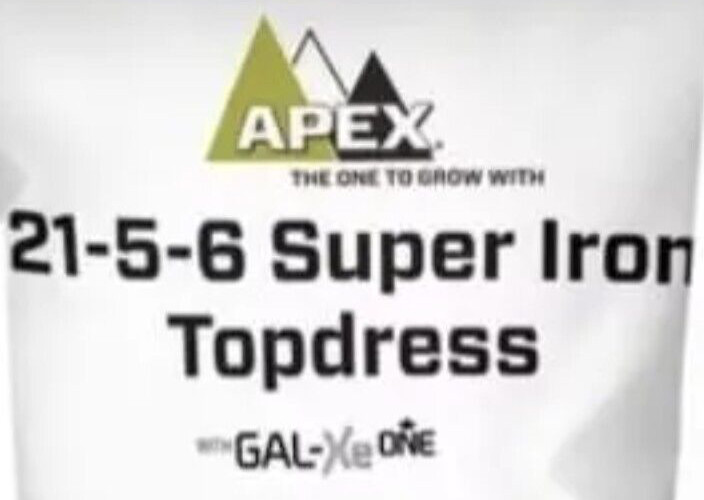🔥2 Lbs Zip Bag Super Iron Topdress 21-5-6 Slow Release Fertilizer Apex Brand