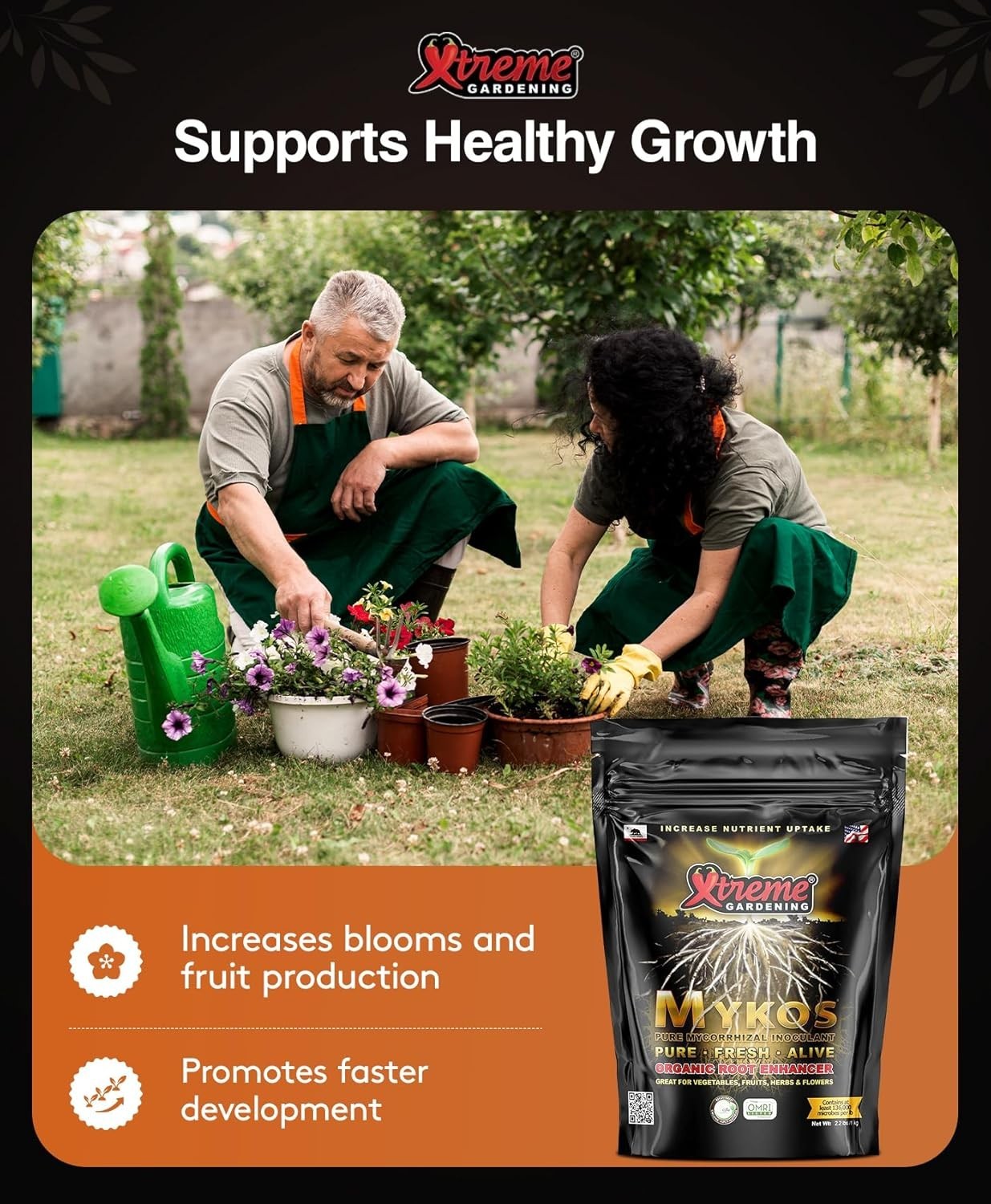 Mykos Mycorrhizae Granular Fungi Root Inoculant 2.2 lbs
