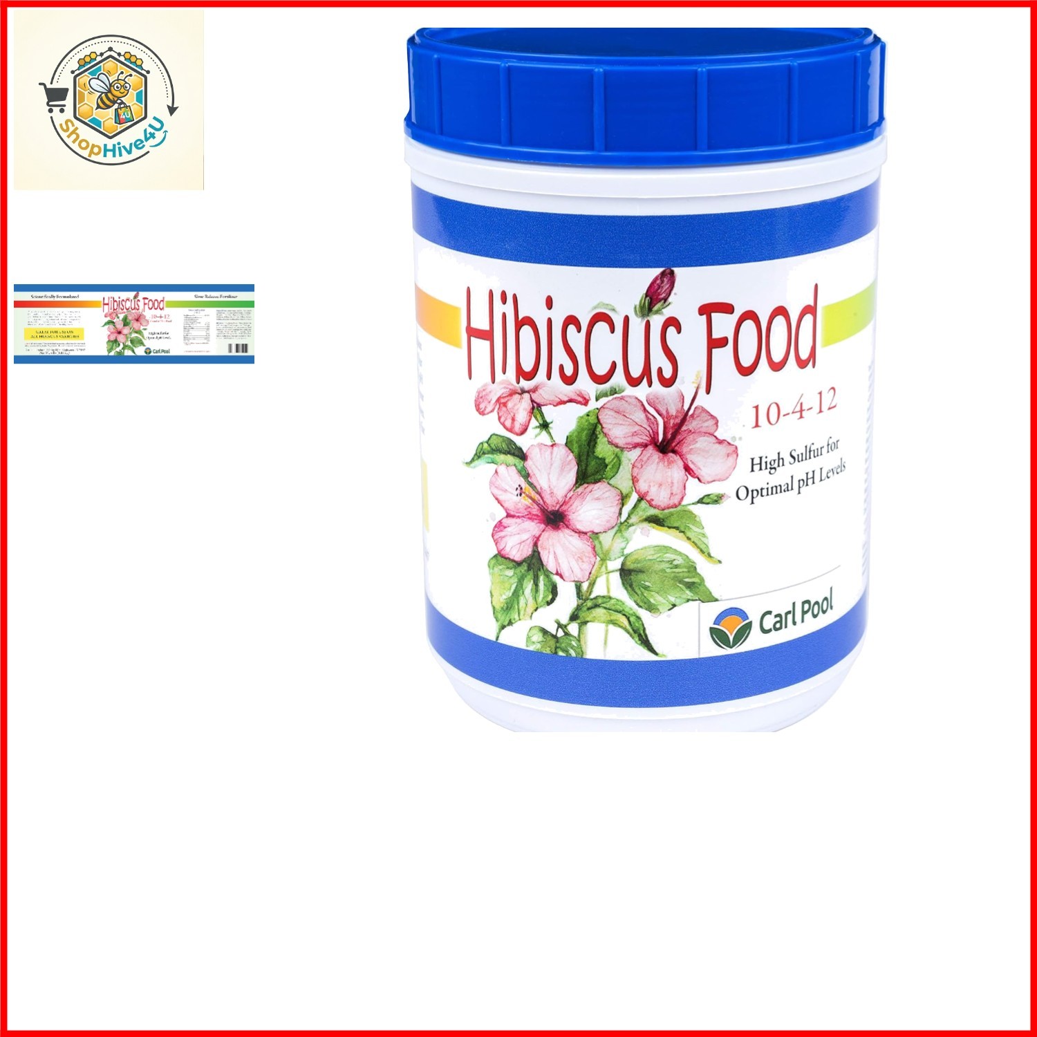 Hibiscus Plant Food 10-4-12 4 Lbs