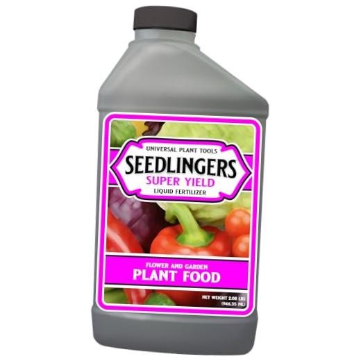 Seedlingers Super Yield Flower & Garden All Purpose Plant Food 32 oz Quart