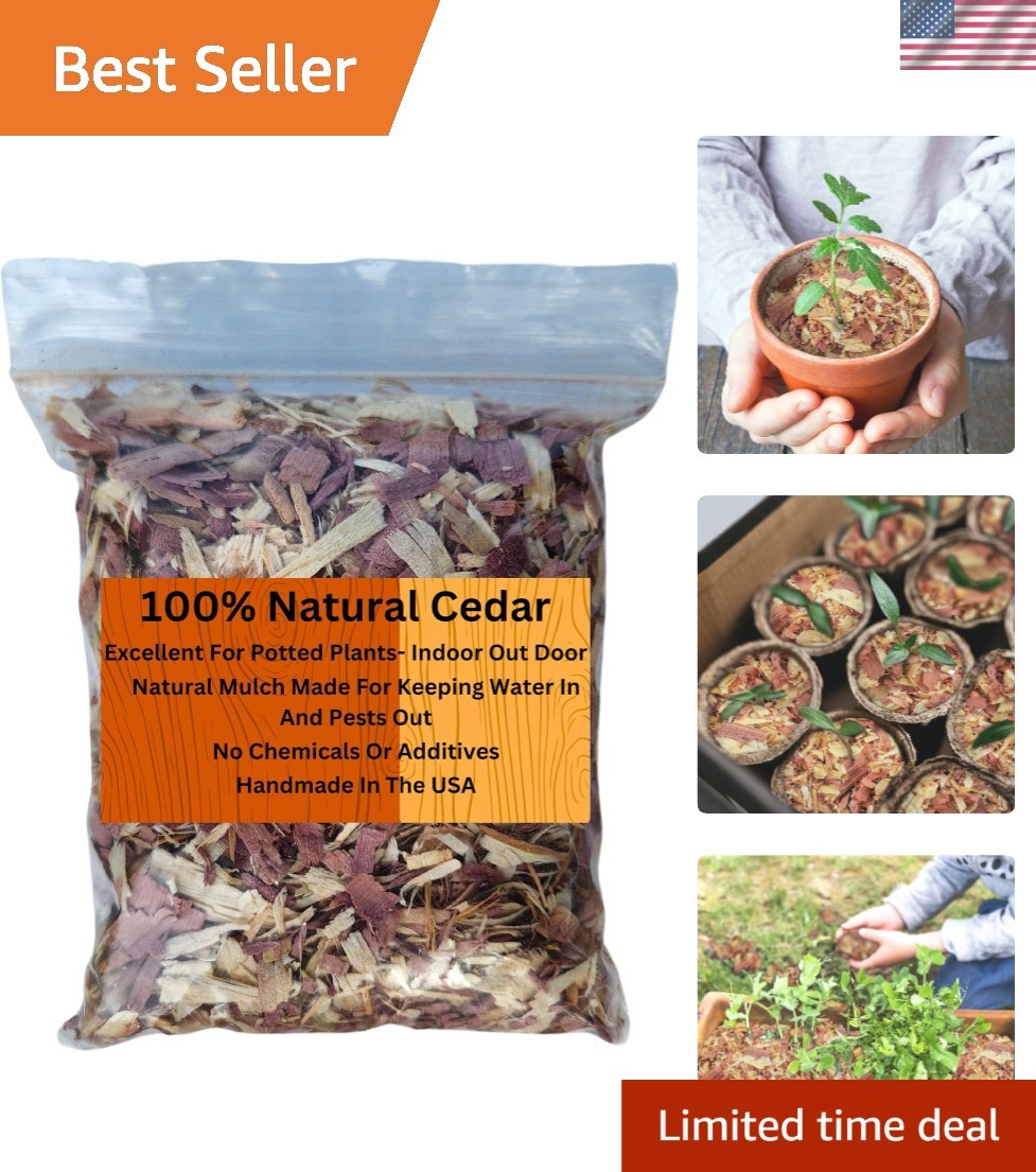 Hand-Packed Cedar Shavings – Perfect for Indoor Planters & Pet Bedding Solutions