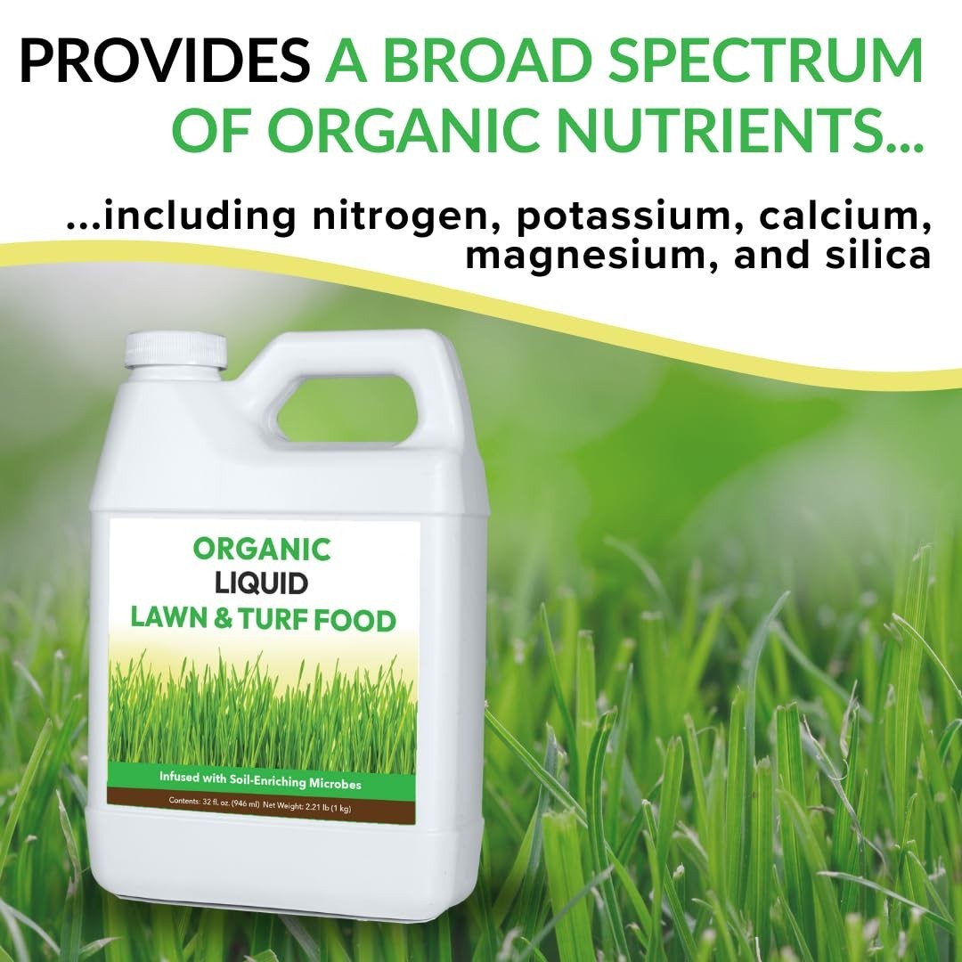 Lawn Revitalizer Liquid Fertilizer 32oz Two Bottles Restores Vibrant Green Color