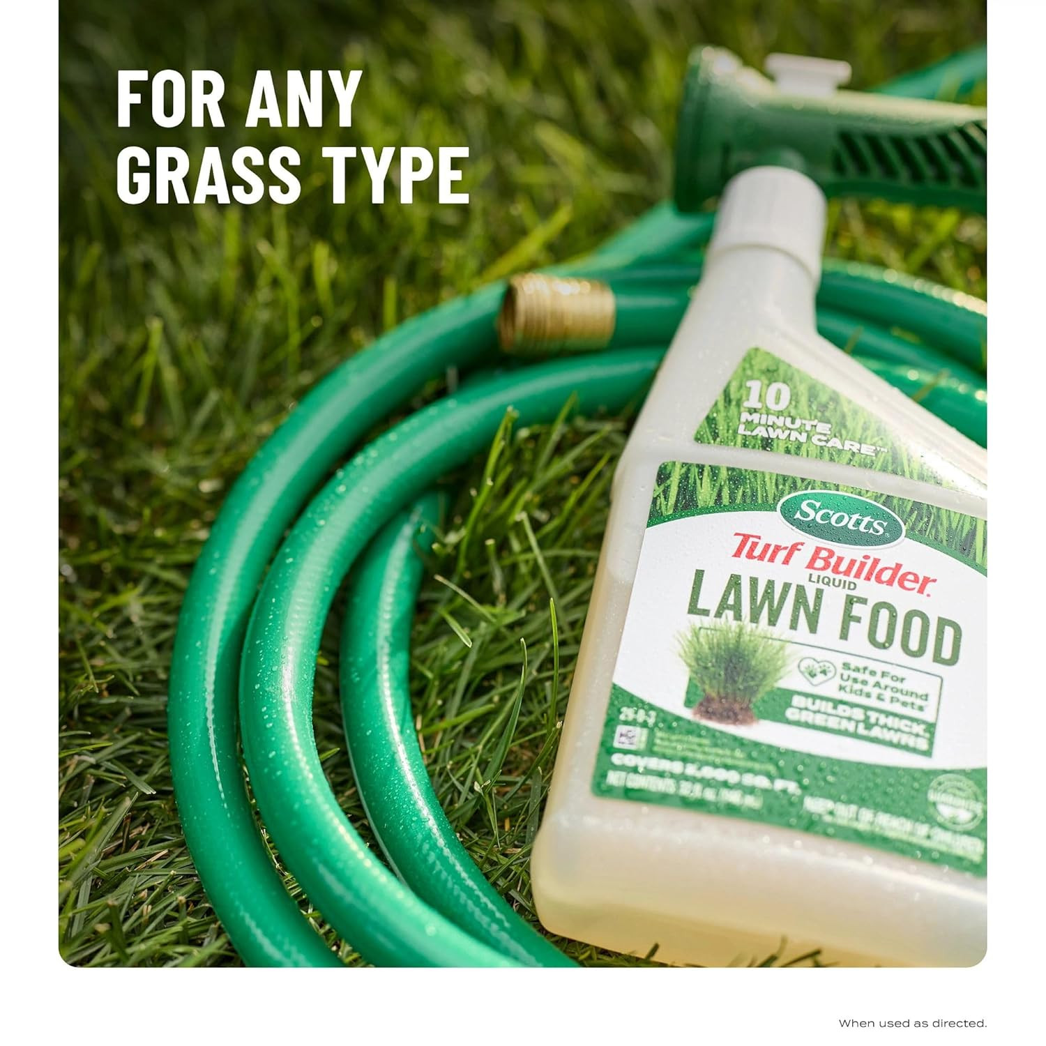 Scotts Turf Builder Liquid Lawn Food – Lawn Fertilizer for Any Grass Type, Grass