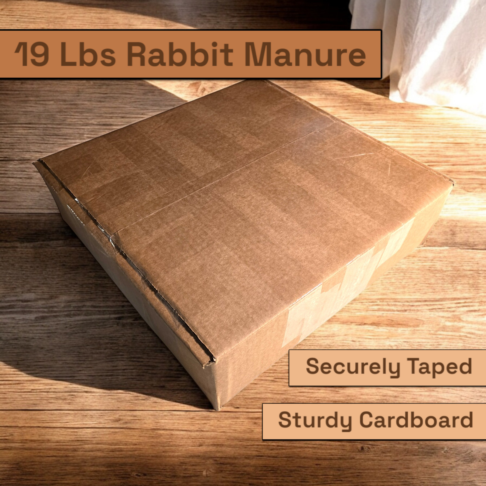 19 Lb Rabbit Manure RINSED – NO STRAW/HAY – Organic Fertilizer Poop Compost Pooh