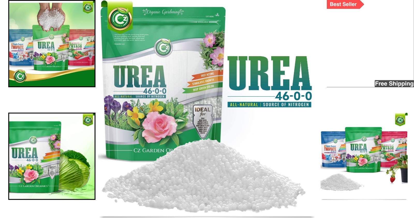 Versatile Urea Fertilizer 46-0-0 – 5LB for Flower Gardens and Creative Dyes