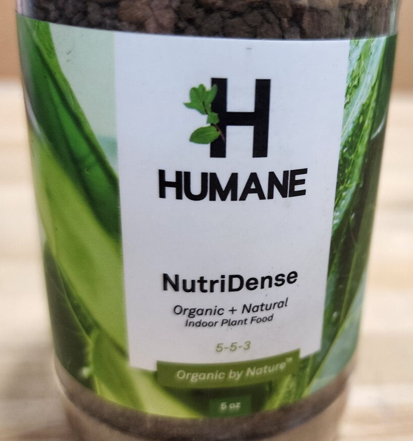 Humane NutriDense 5-5-3 Organic Indoor Plant Food 5oz Bottles (Qty 12)