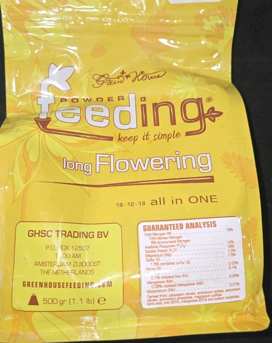 Green Horse Powder Long Flowering Fertilizer Indoor Outdoor 500g