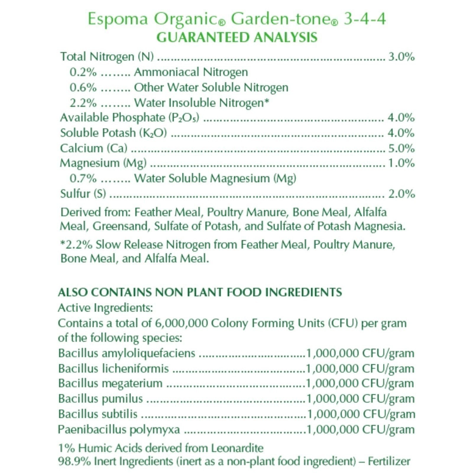 Espoma GT18 Garden Tone, 18-Pound (2-(Pack))