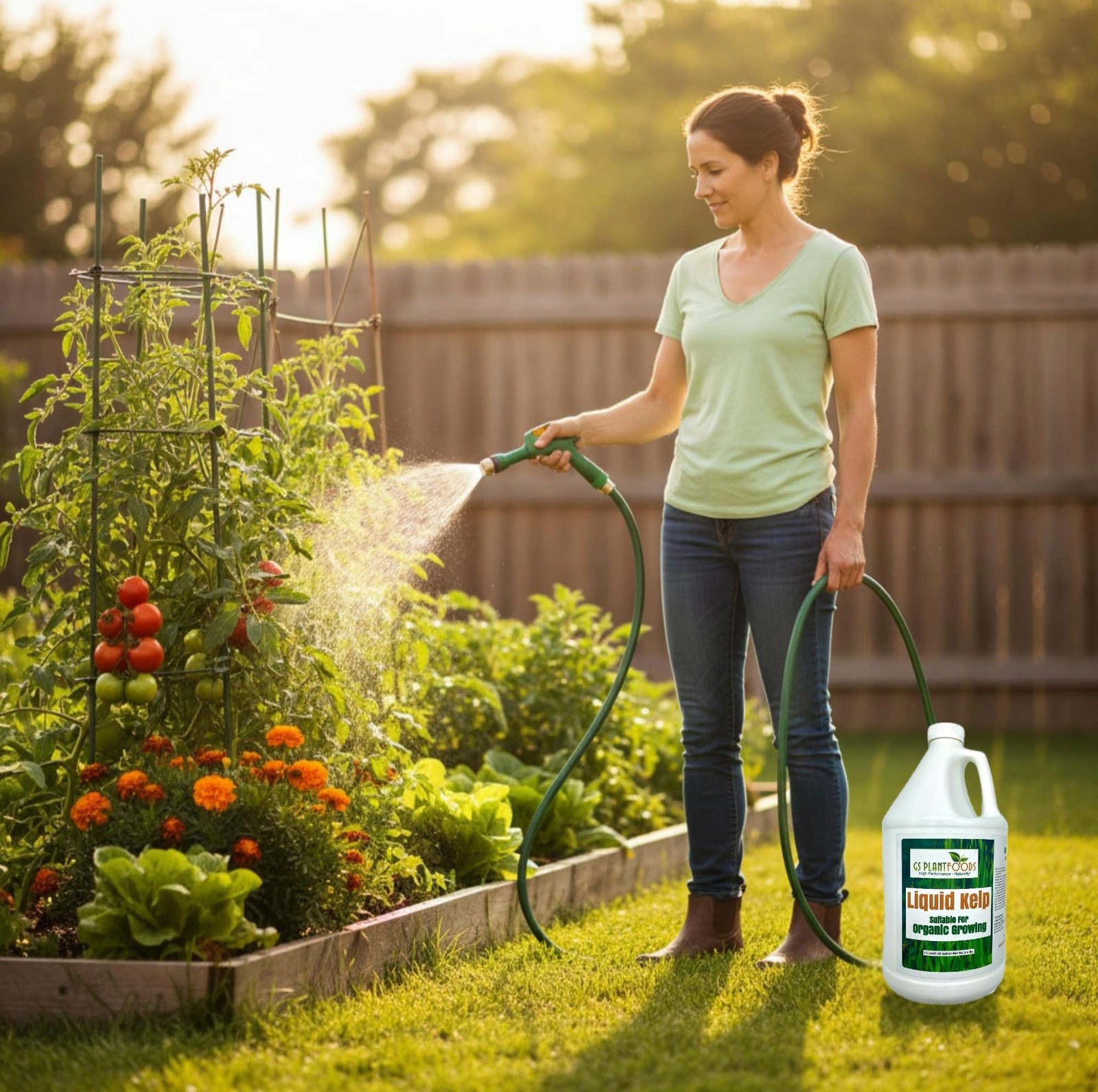 Liquid Kelp Fertilizer OMRI Listed Seaweed Concentrate Lawns Gardens Soil 1