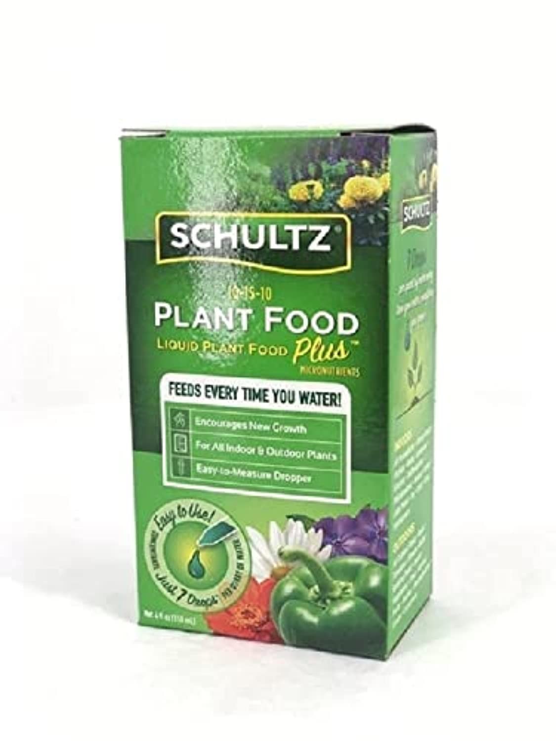 Schultz All Purpose Liquid Plant Food + Micronutrients 10-15-10, 4 oz In/Outdoor