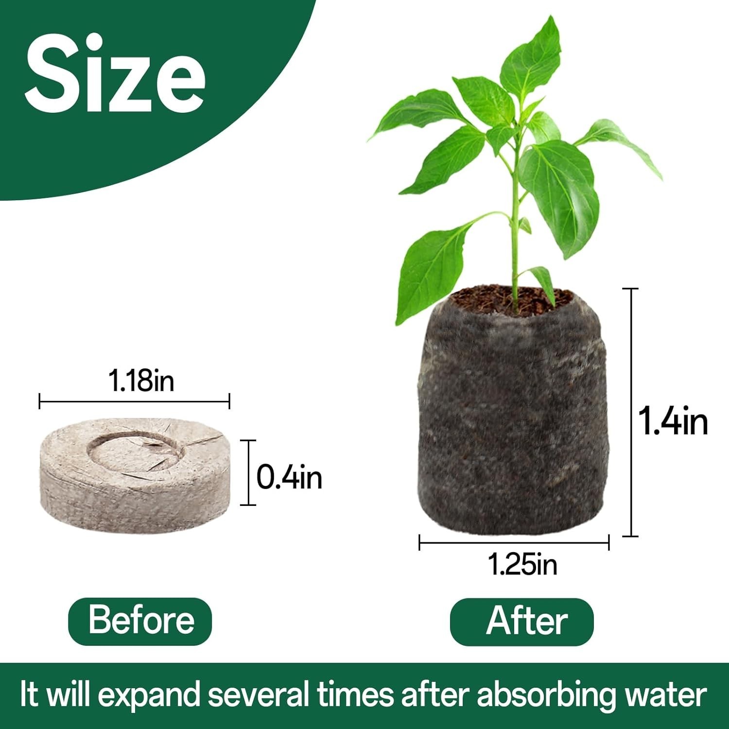 Versatile 55-Piece 30mm Seed Starter Pellets for Flowers, Veggies, and Herbs