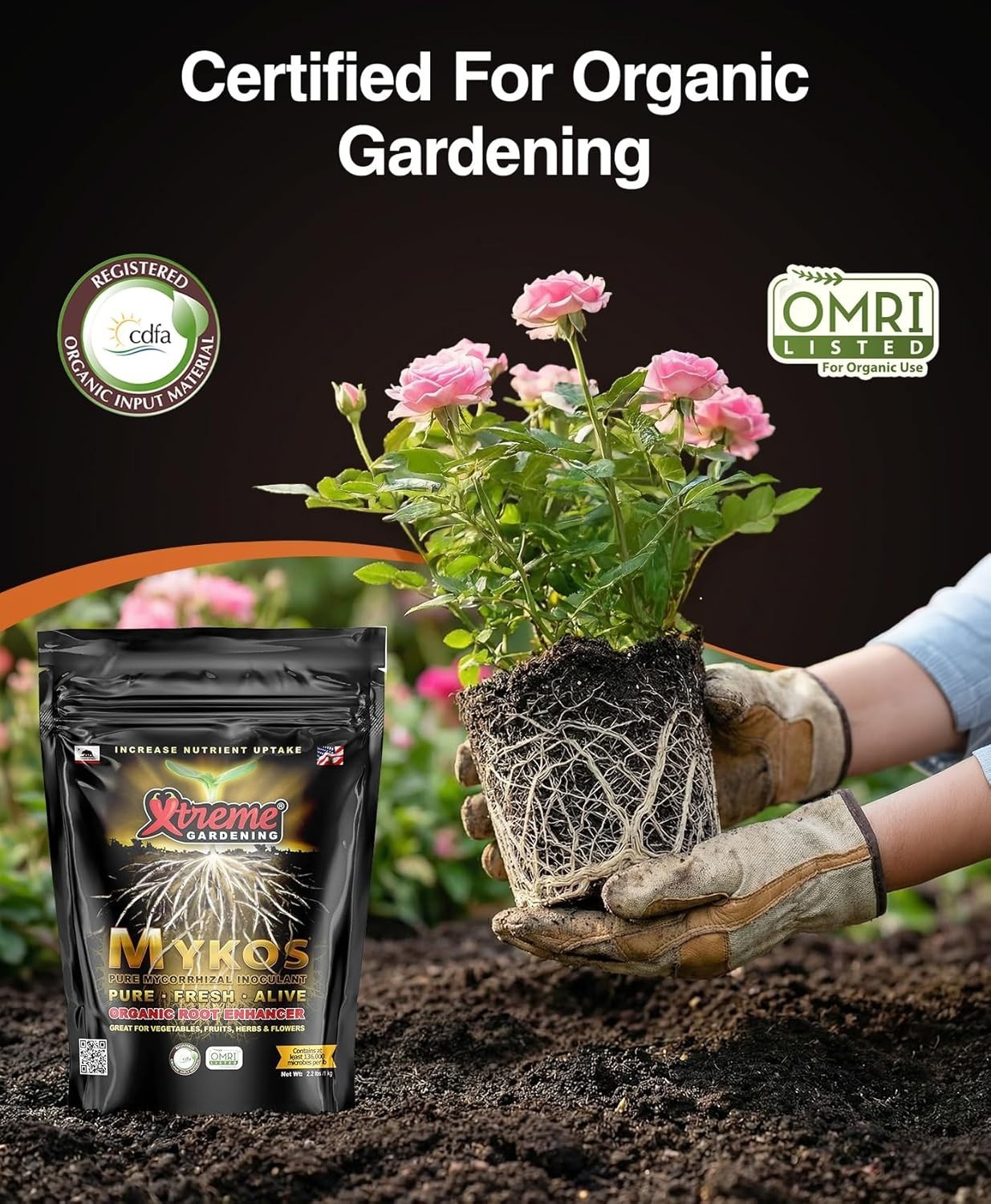 Mykos Mycorrhizae Granular Fungi Root Inoculant 2.2 lbs