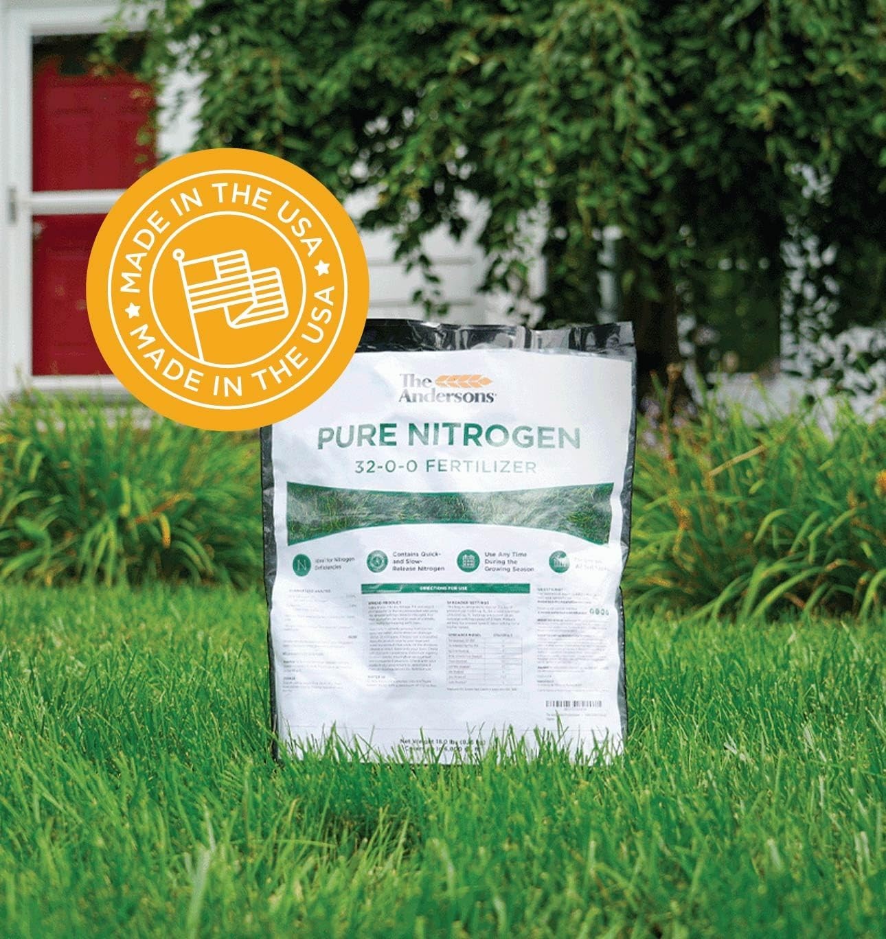 Professional Pure Nitrogen 32-0-0 Fertilizer – 18lbs Covers 6,000 sqft.