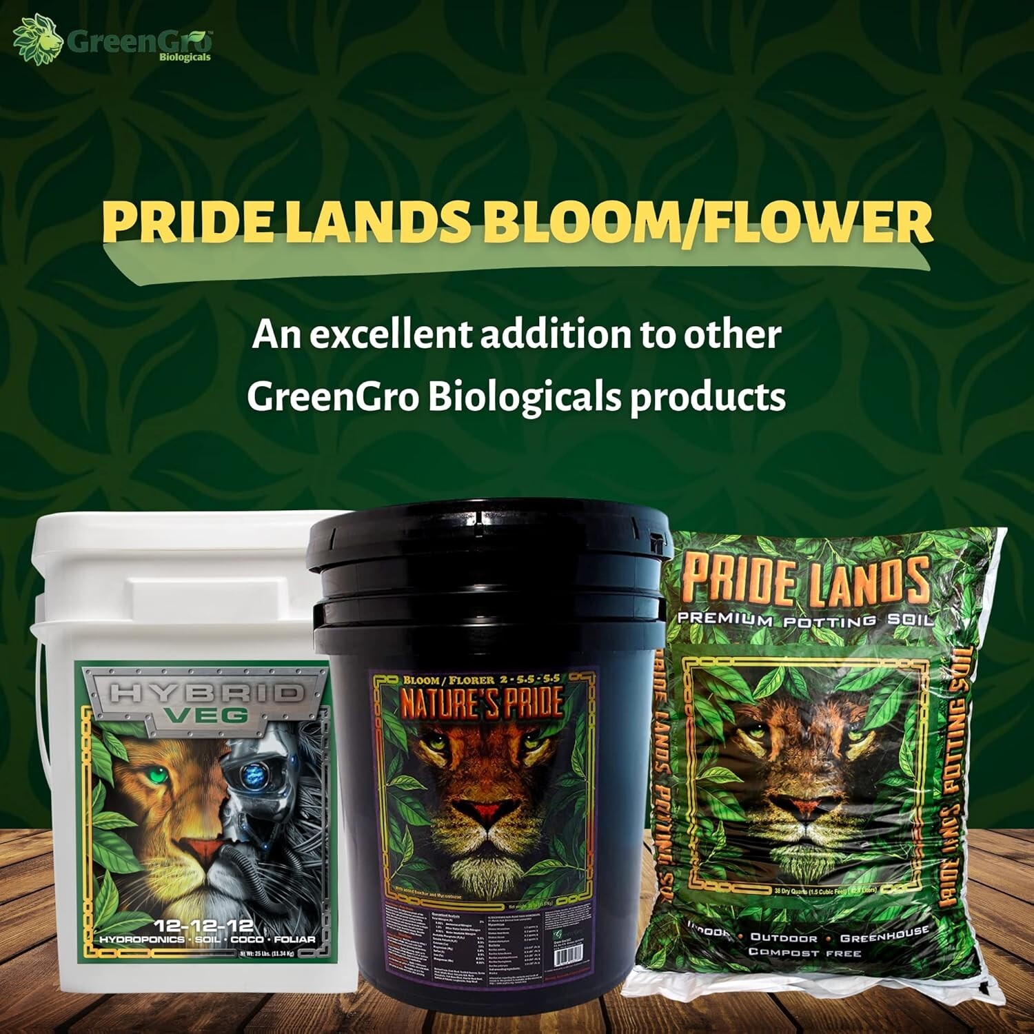 Pride Lands Premium Organic Bloom Fertilizer with NO Fillers, Bigger Buds, Fl…