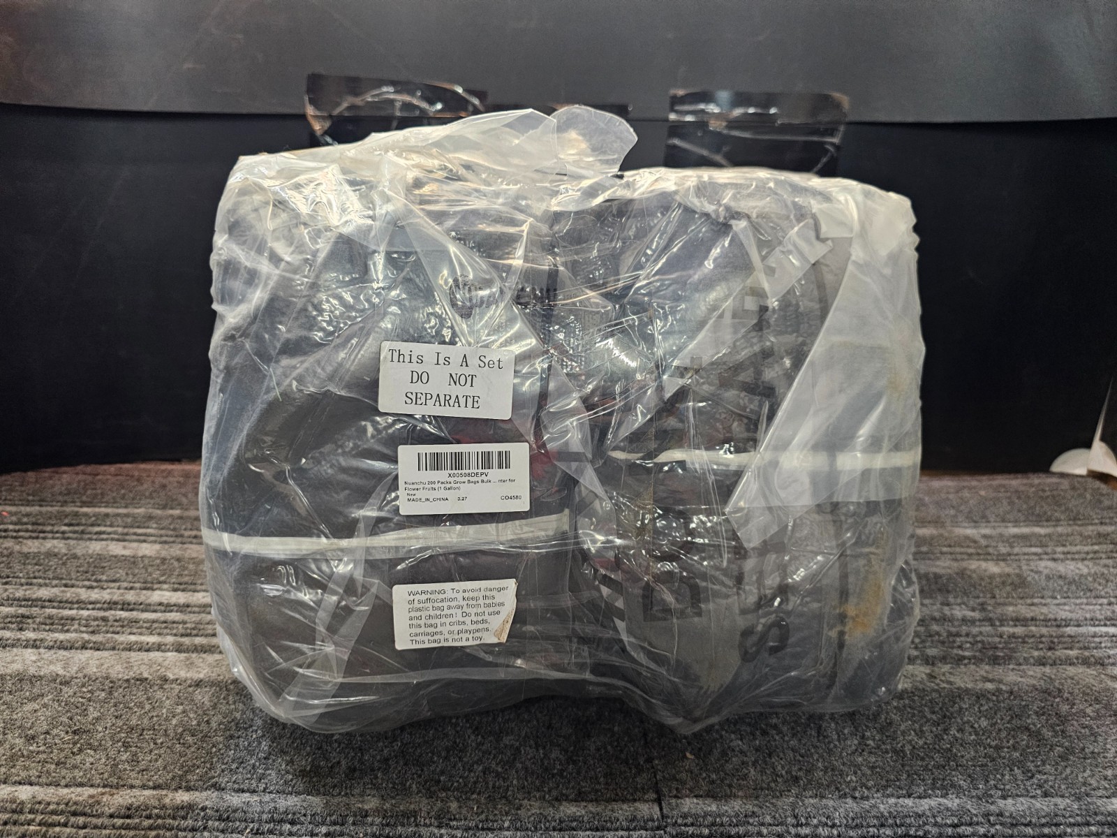 (QTY 200) Nuanchu Grow Bags Bulk Aeration Fabric Pot w/ Handles Thickened 1 Gal.