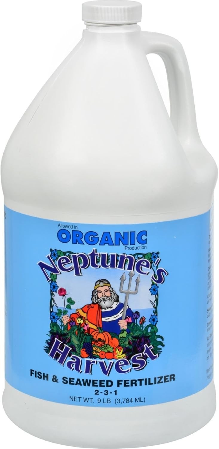 Fish & Seaweed Liquid Fertilizer 2-3-1 – 1 Gallon Bottle – Plant Food for Gar…
