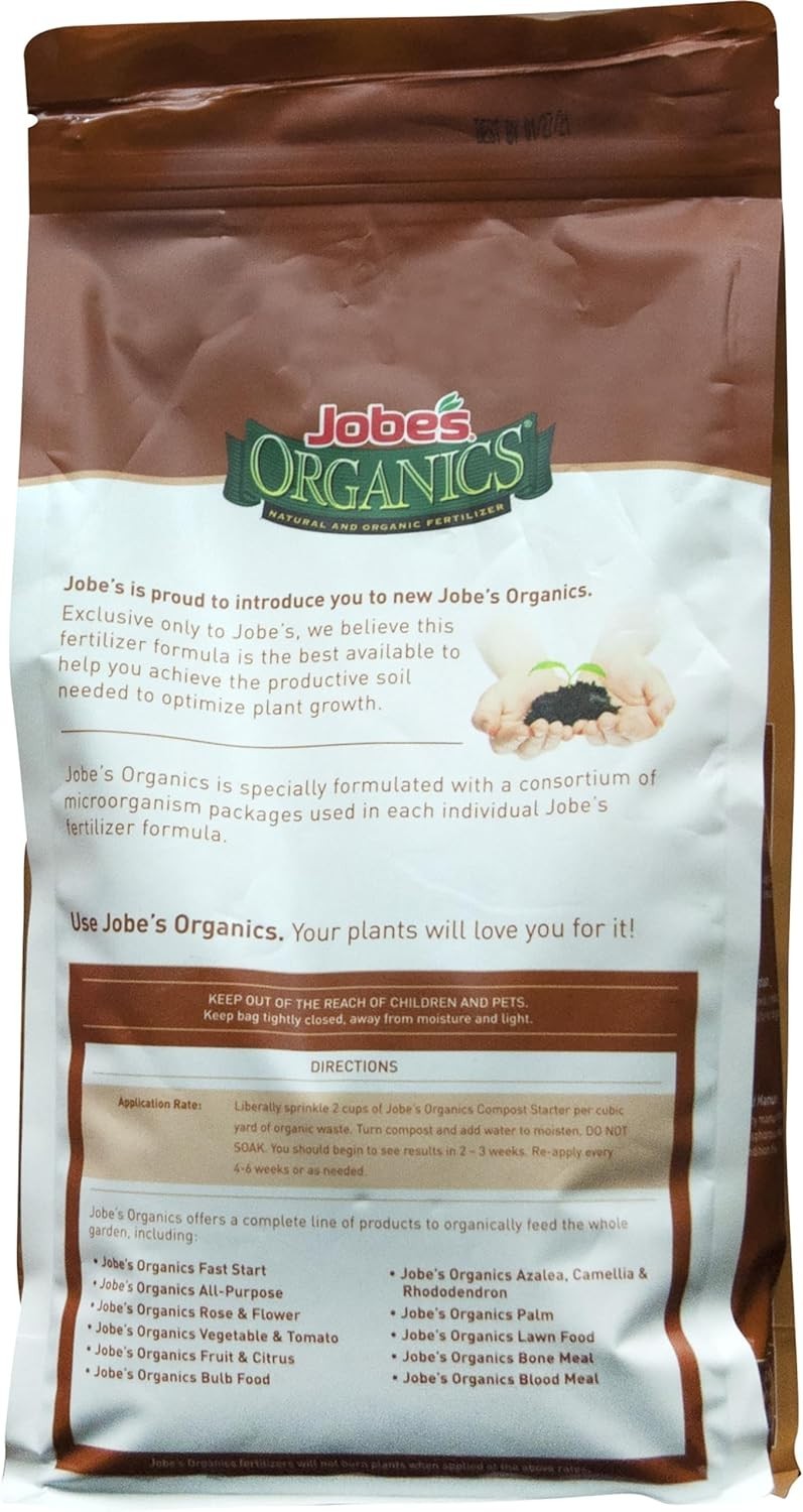 Jobe’s 4 lbs Compost Accelerator – OMRI Listed Granules for Healthy Plant Growth