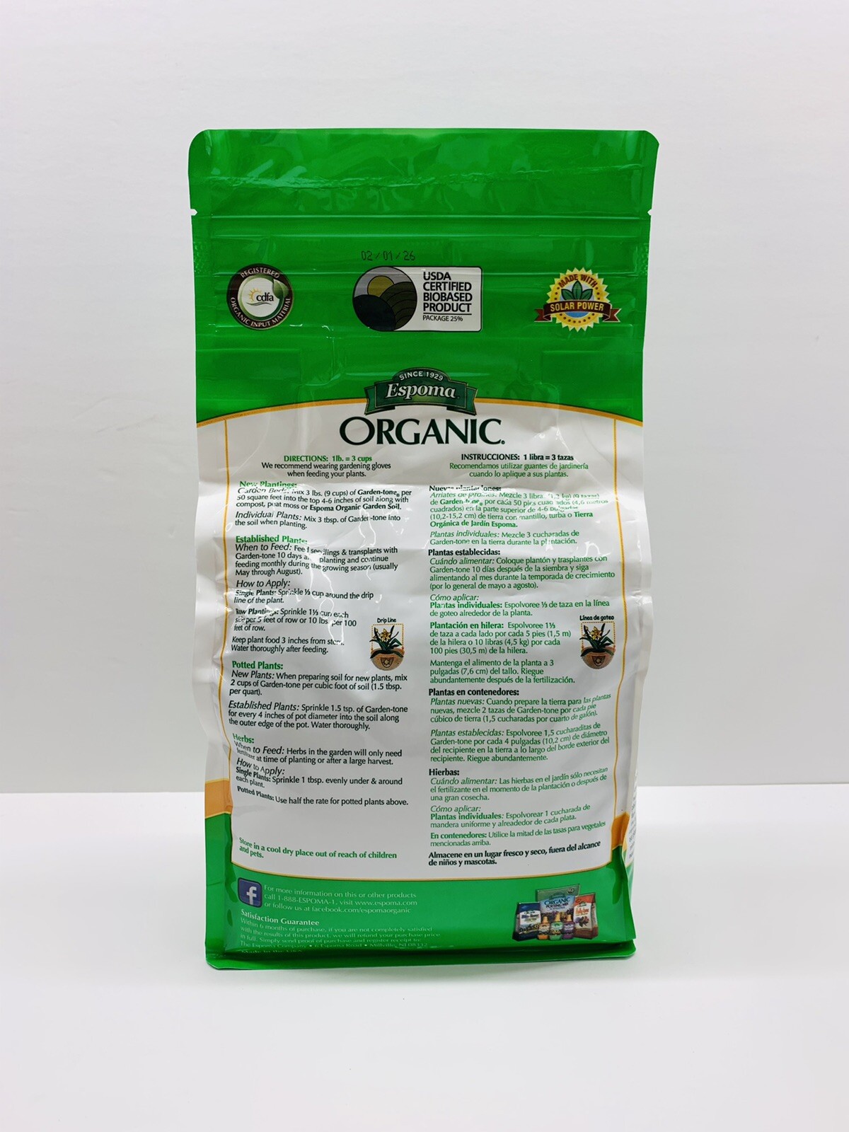 Espoma Organic Garden -Tone Herb and Vegetable Food – 4 Pounds