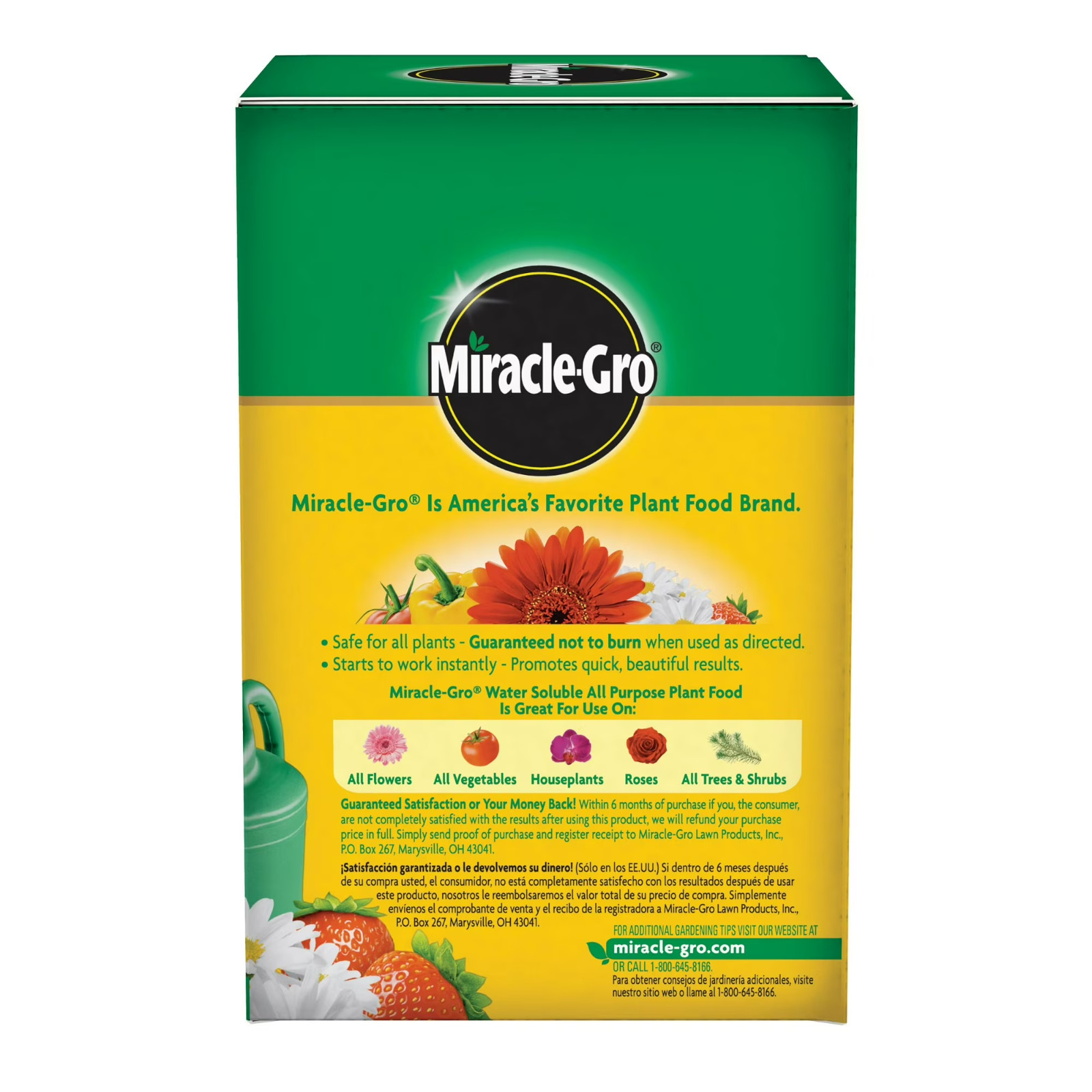 2 Pack Miracle-Gro Water Soluble All Purpose Plant Food Fertilizer 7.5 lb Box