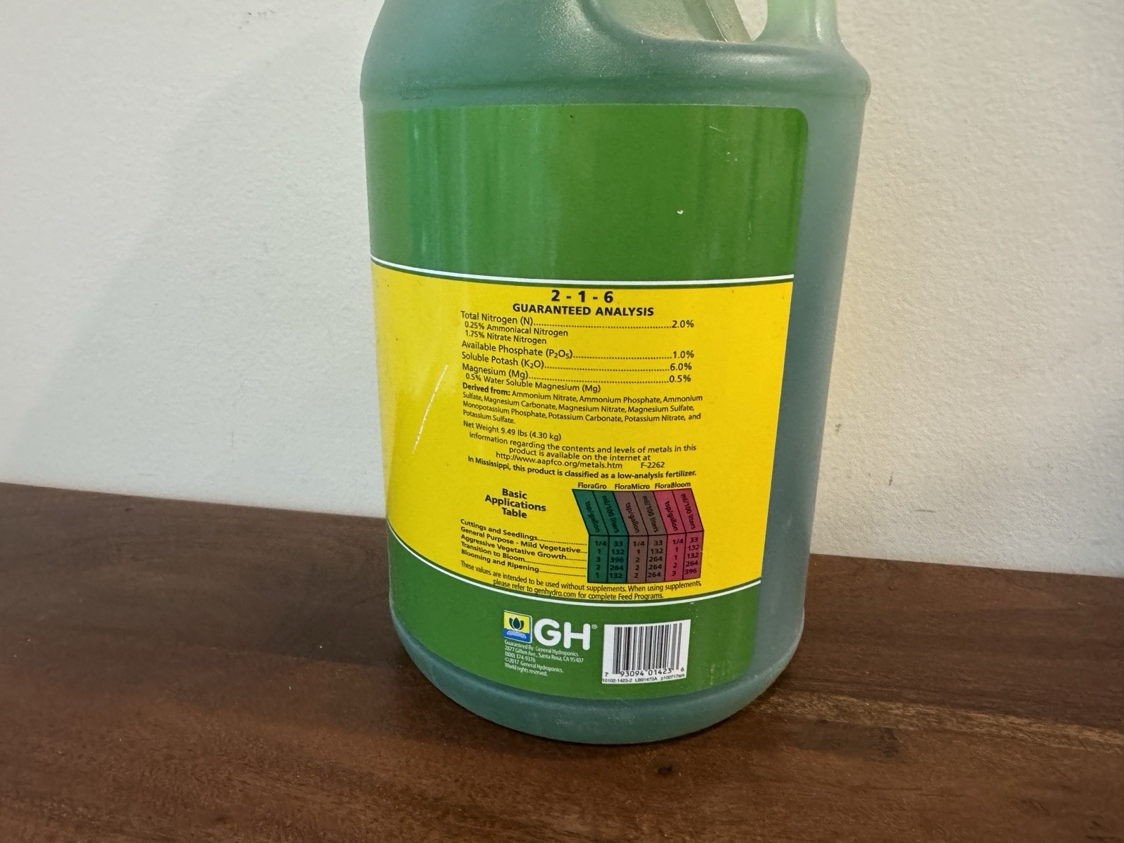 General Hydroponics FloraSeries Nutrient Fertilizer FloraMicro, FloraBloom 2-1-6