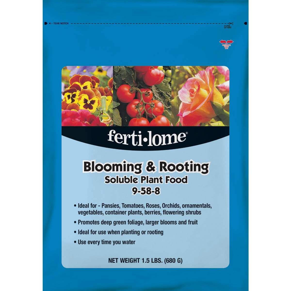 Ferti-lome 1.5 Lb. 9-58-8 Blooming & Rooting Soluble Dry Plant Food 11771