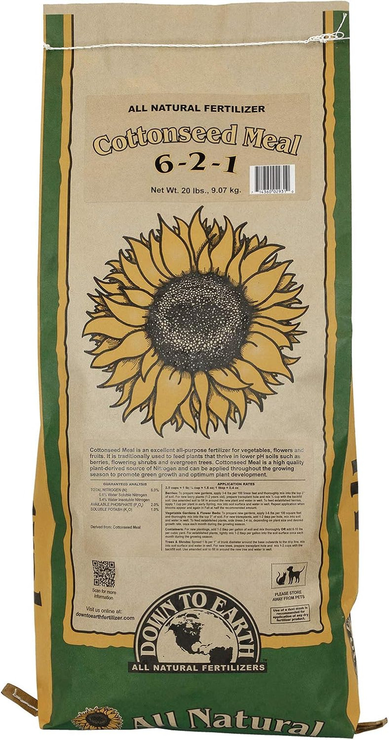 Down to Earth All Natural Fertilizers Organic Cottonseed Meal – Plant Food for L