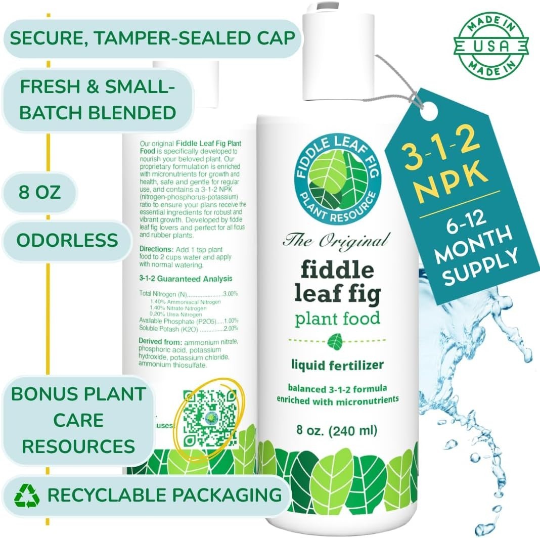 3-1-2 NPK Liquid Fertilizer for Ficus, 8 oz