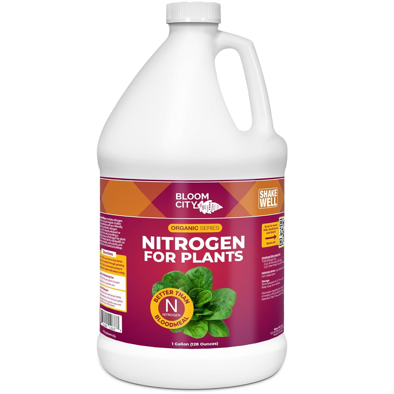 Organic Nitrogen for Plants, Liquid Nitrogen Fertilizer, for Lawns & Gardens
