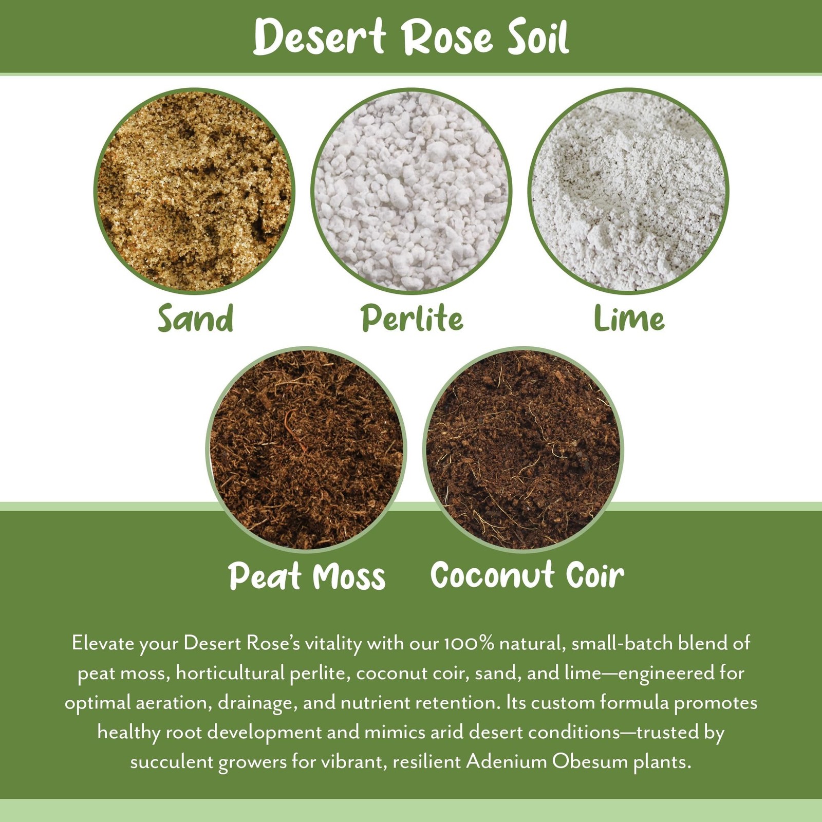 Soil Sunrise Desert Rose Potting Soil Mix (8 Quarts) Hand Blended Small Batch…