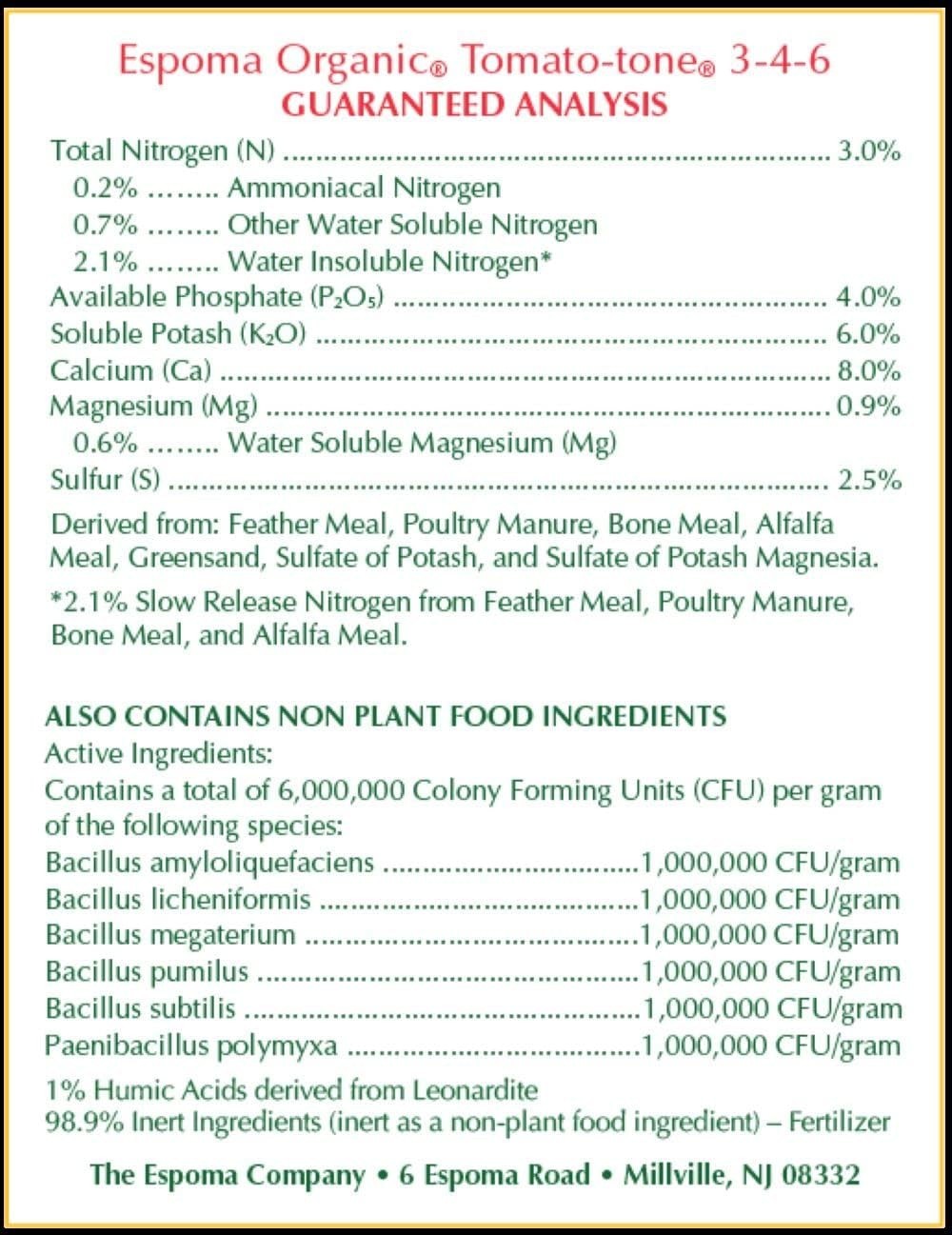 Organic Tomato-Tone 3-4-6 Fertilizer with 8% Calcium – 4 lb for Abundant Harv…