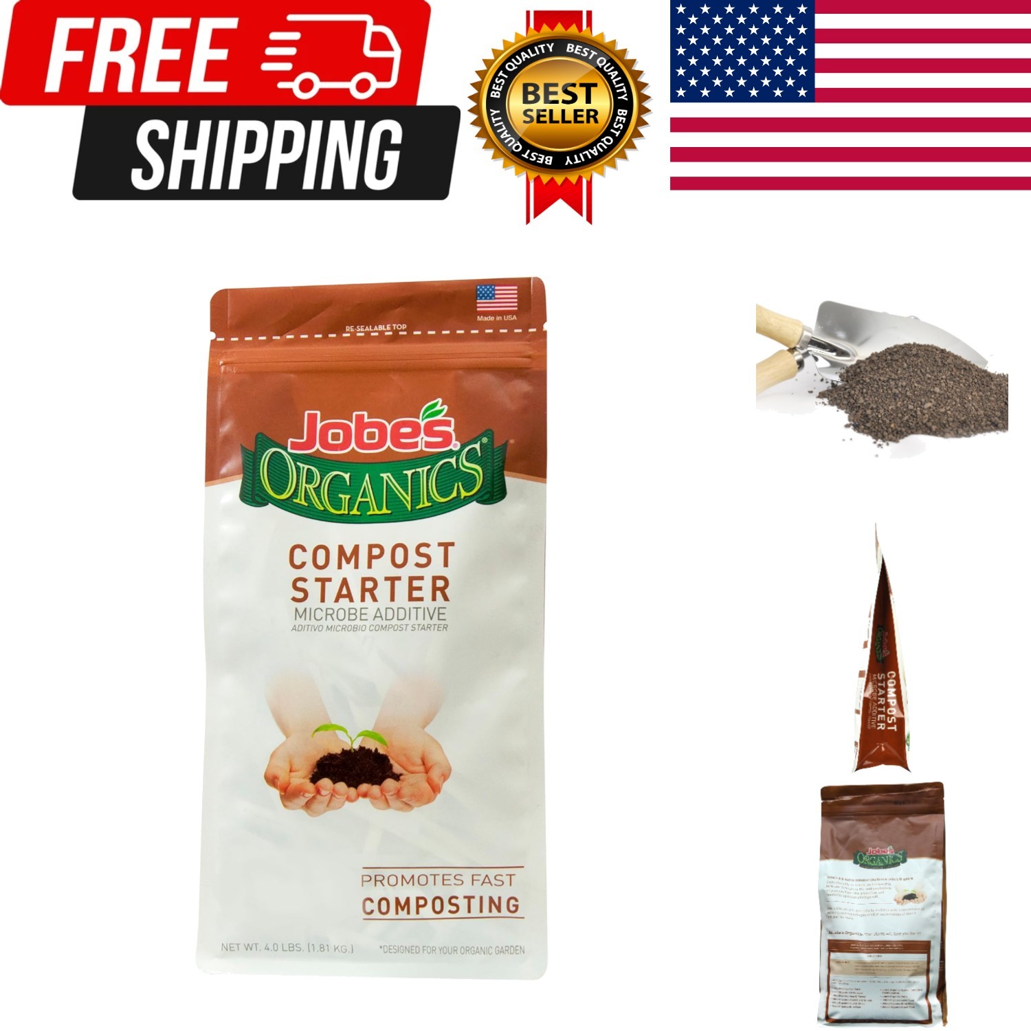 Fast Acting Granular Fertilizer Compost Starter, Easy Plant Care Compost Acce…
