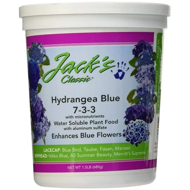 Jack’s Classic Hydrangea Blue 7-3-3, 1.5 lb.