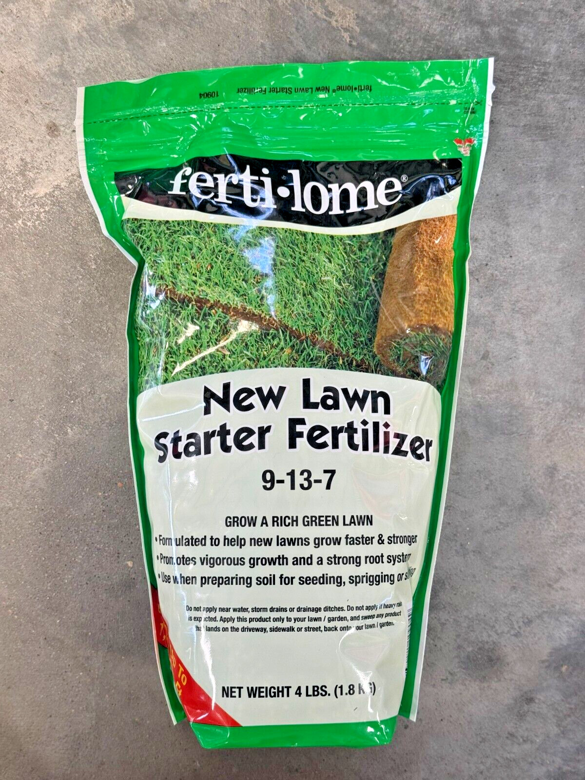 Fertilome New Lawn Starter Fertilizer 4lbs 9-13-7