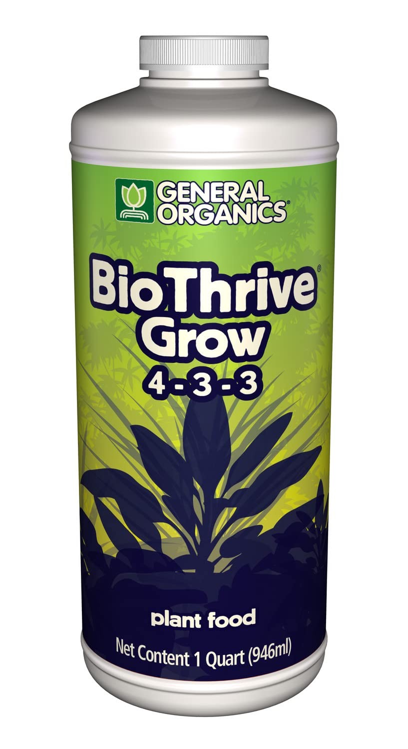 Plant Food 4 3 3 Organic Nutrients Grow Fertilizer 1 Quart All Plants