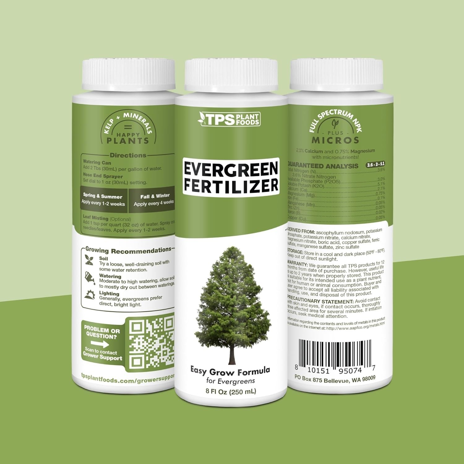 Evergreen Tree Fertilizer – Liquid Plant Food Rich Green Needles Stronger Roots