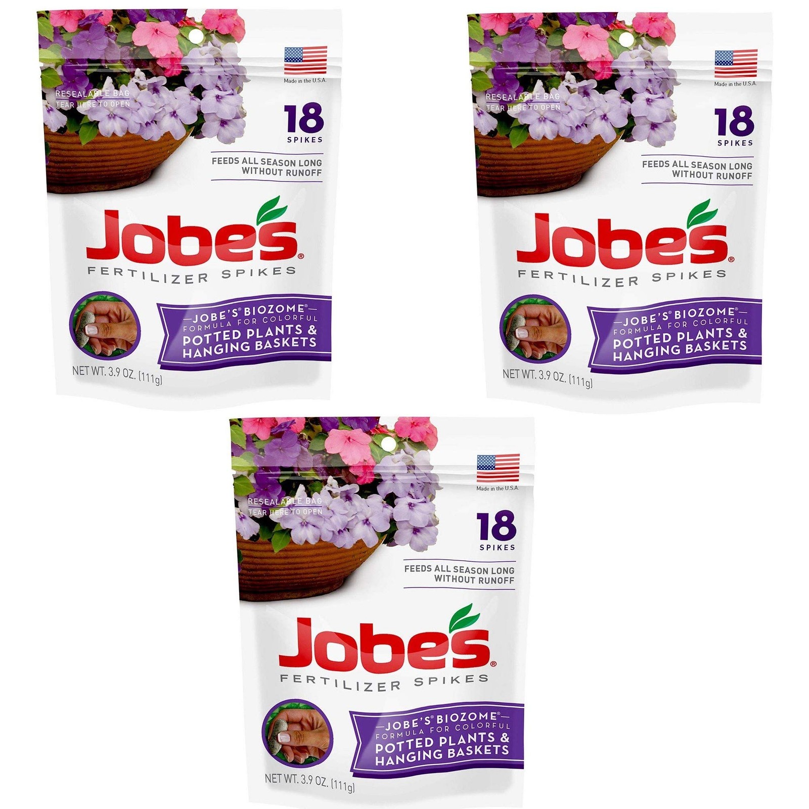 New Best Jobe’s Fertilizer Spikes for Flowering Plants 54 Spikes Free Shipping