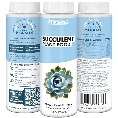 Liquid Fertilizer for Succulents – Boost Growth, Color & Root Strength, 1 Gallon
