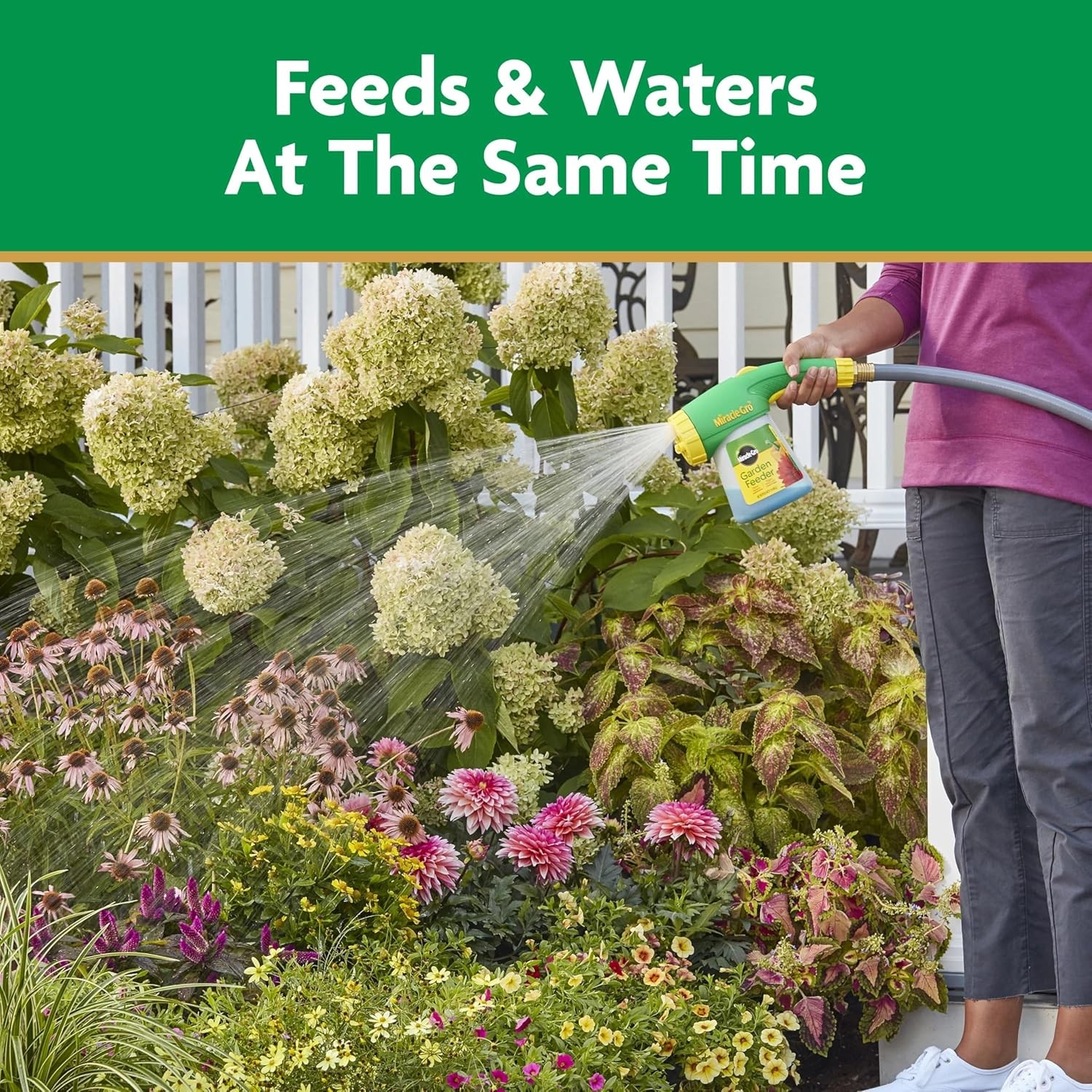 Garden Feeder W/ Water Soluble All Purpose Plant Food Plant Fertilizer Hose-end