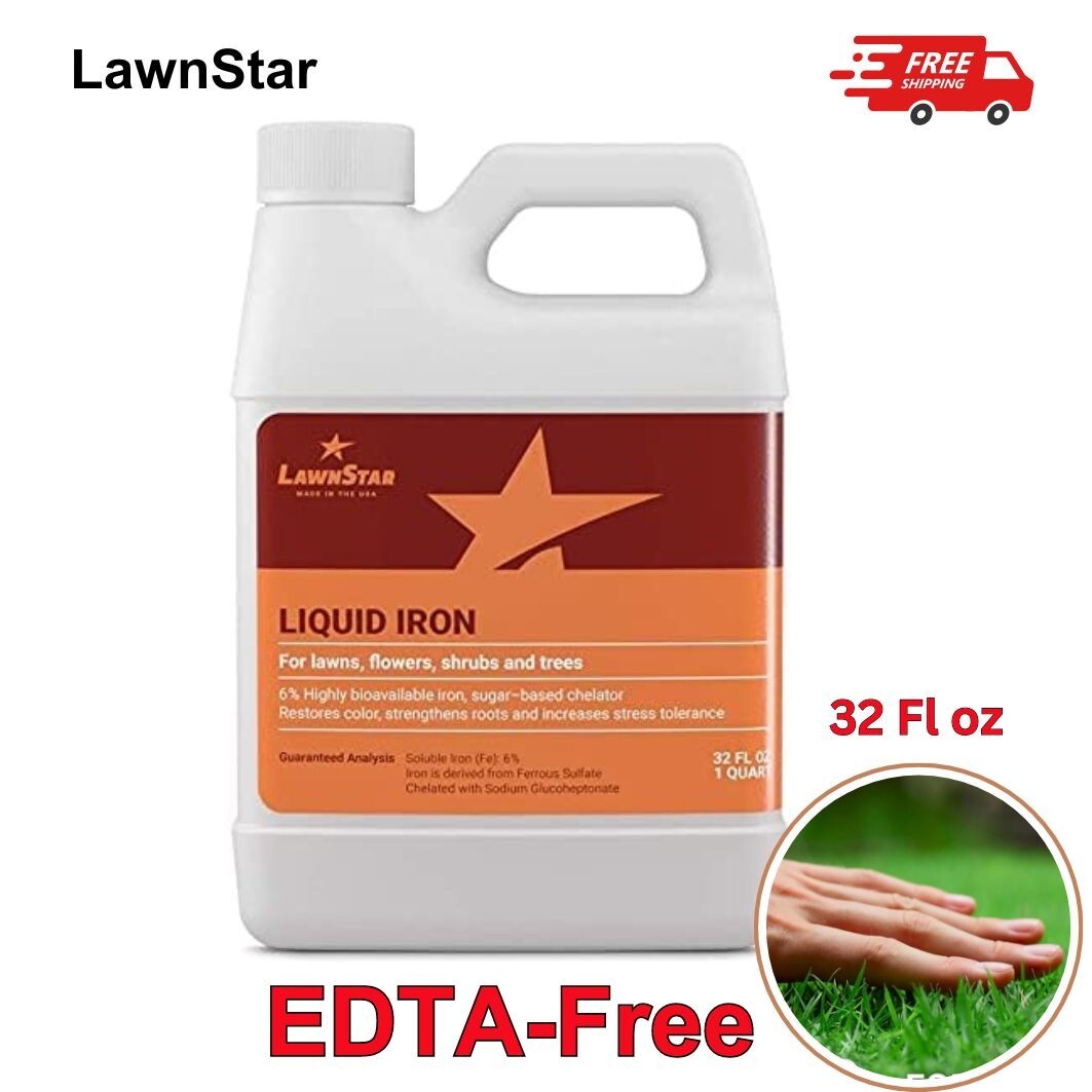 LawnStar Chelated Liquid Iron (32 OZ) For Plants – Multi-Purpose, Suitable Lawn,