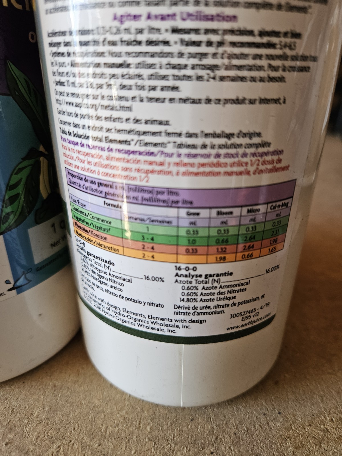 Lot Of 2 Earthjuice Quarts Organic Fertilizer Microblast And Grow New Free Ship