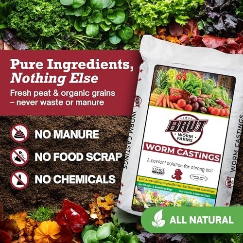 Worm Castings 5 LB Organic Plant Food Fertilizer Indoor Outdoor Gardening Soil