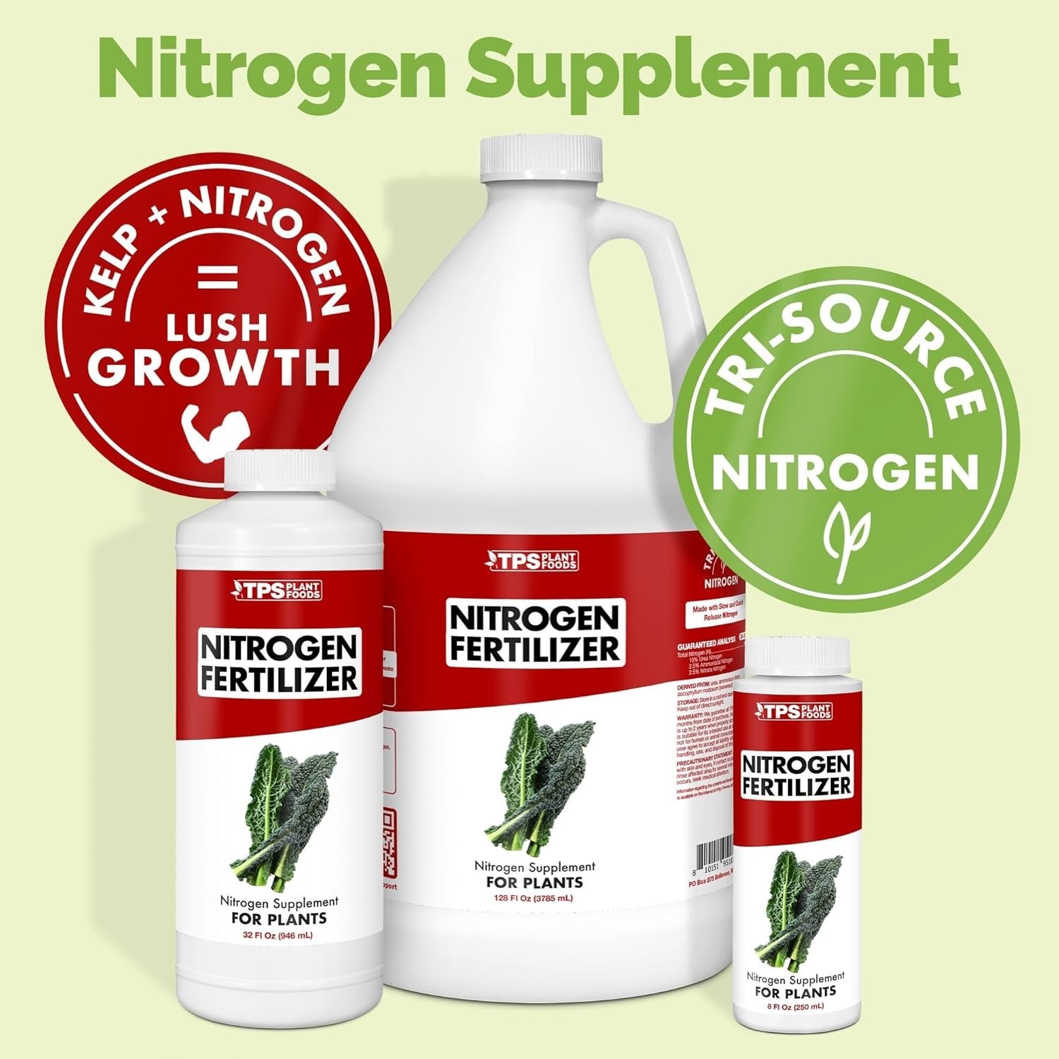 Liquid Nitrogen Fertilizer Compatible with Garden Lawn Vegetables 8oz