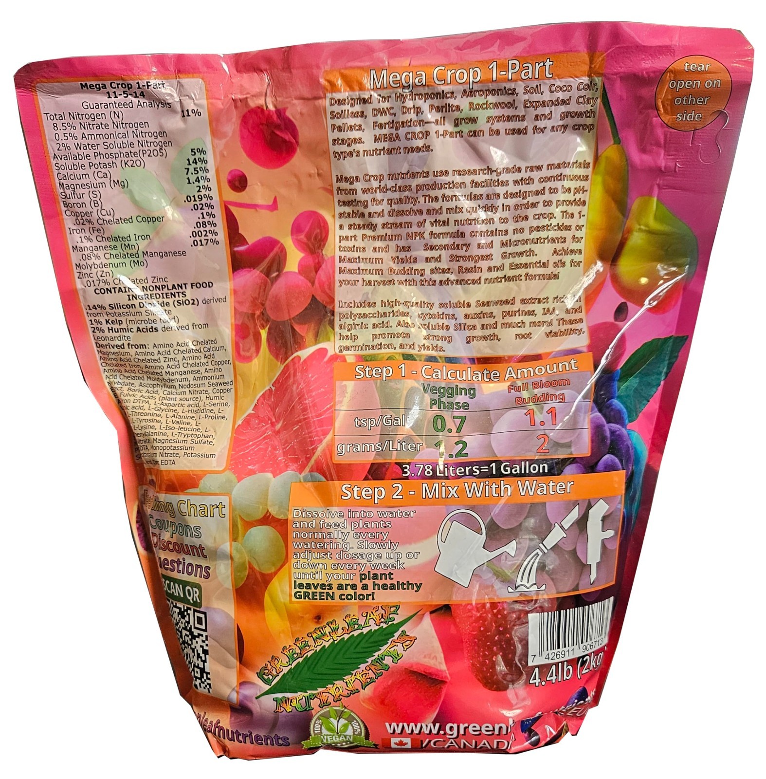 Complete Hydroponic & Soil Fertilizer – Easy Use Nutrient for Max Harvests – 500