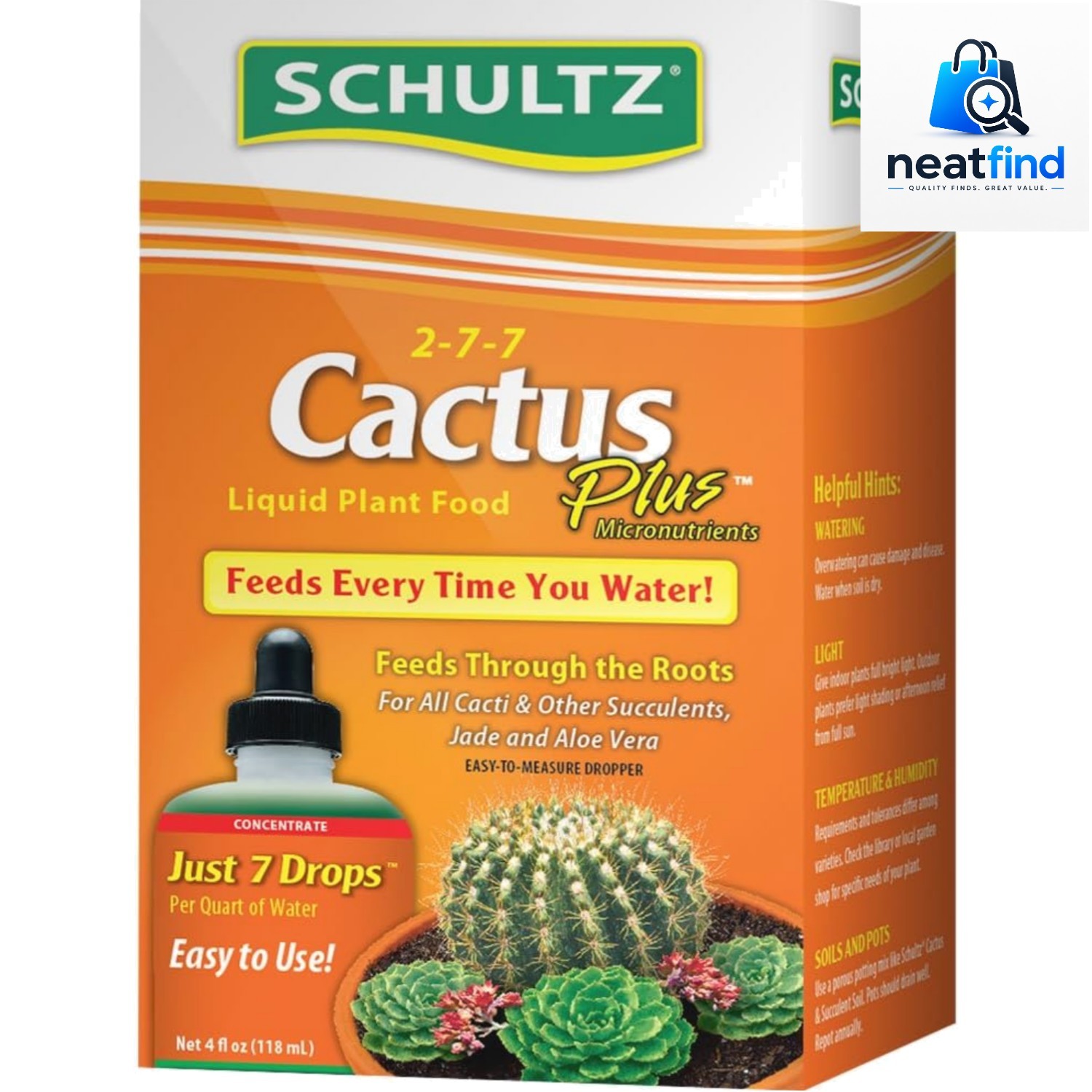 Cactus Plus 2-7-7 liquid Plant Food, 4-Ounce