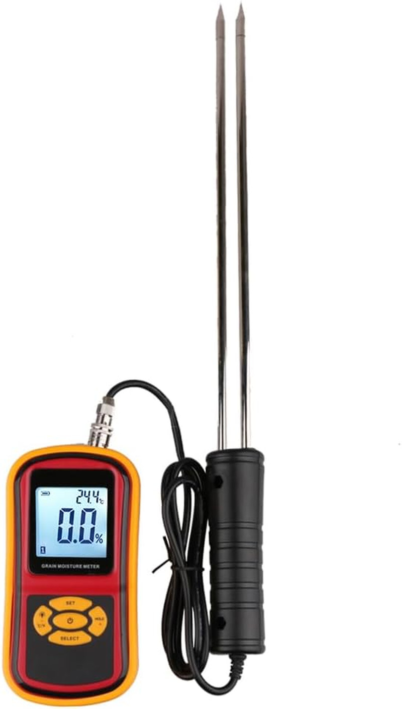 Digital Grain Moisture Meter for Wheat Corn Rice Peanut Soybean, Grain Humidity