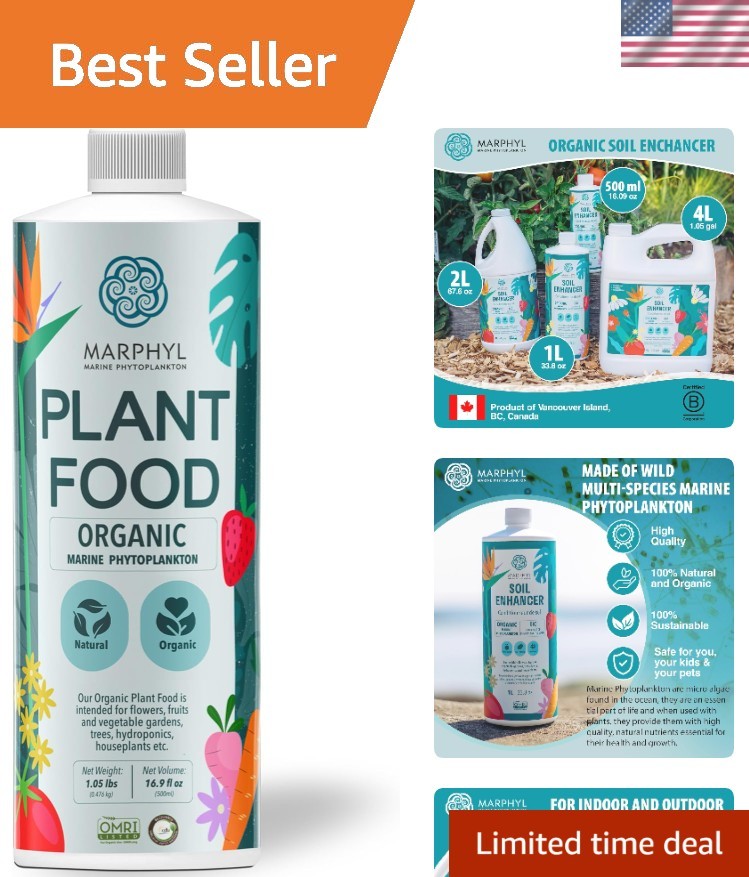 16.9 Oz Organic Liquid Plant Food – Ideal for Hydroponics & Succulents