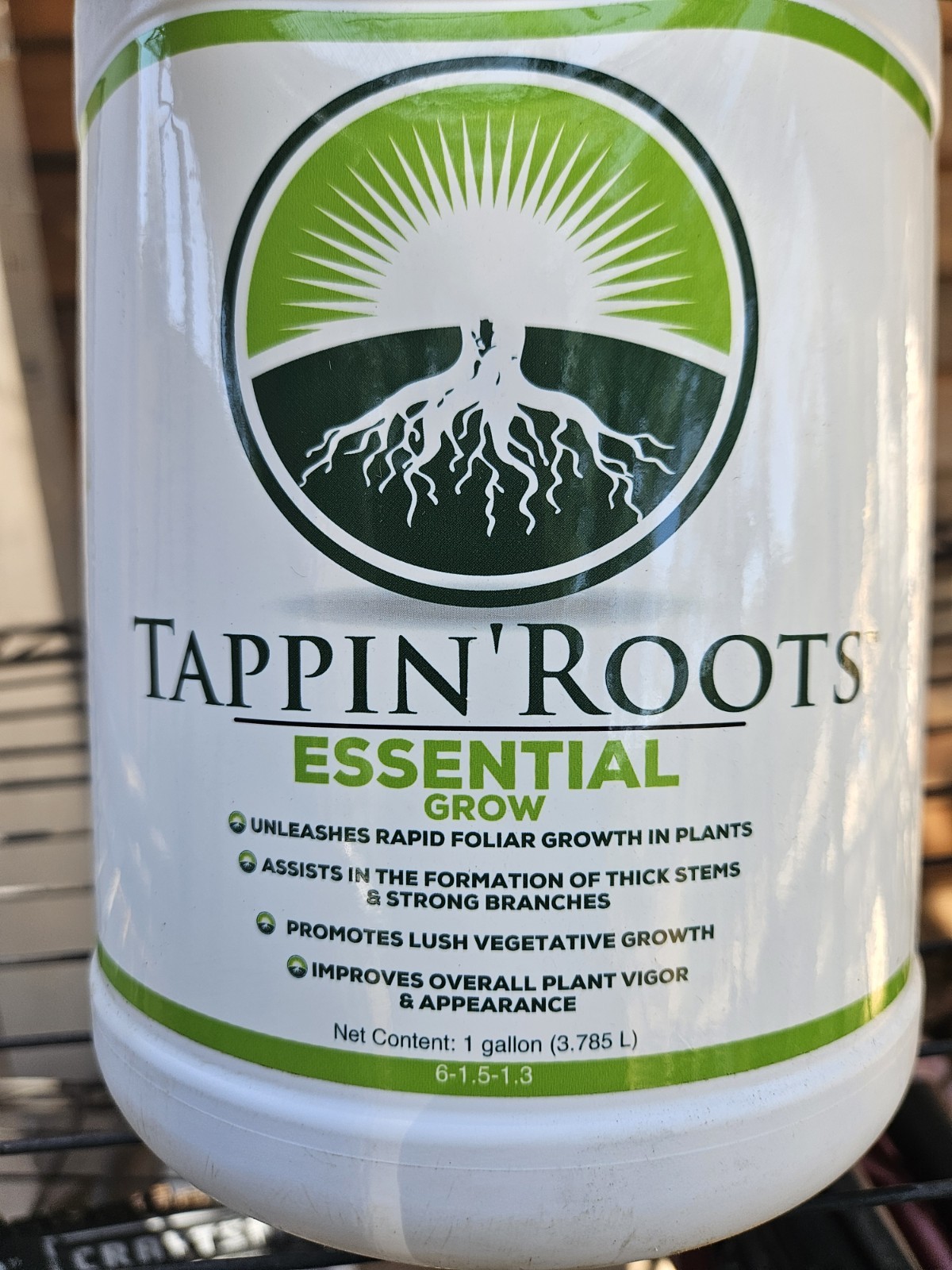 Tappin’ Roots Essential Grow NEW 1 gallon Tappin Hydroponics Organic Gardening
