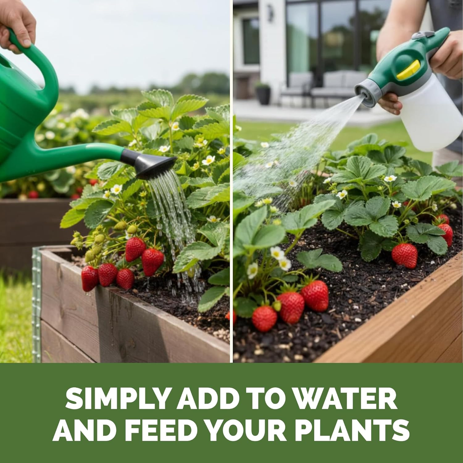 Strawberry Fertilizer – Liquid Plant Food for Better Flowering, Bigger Berries &